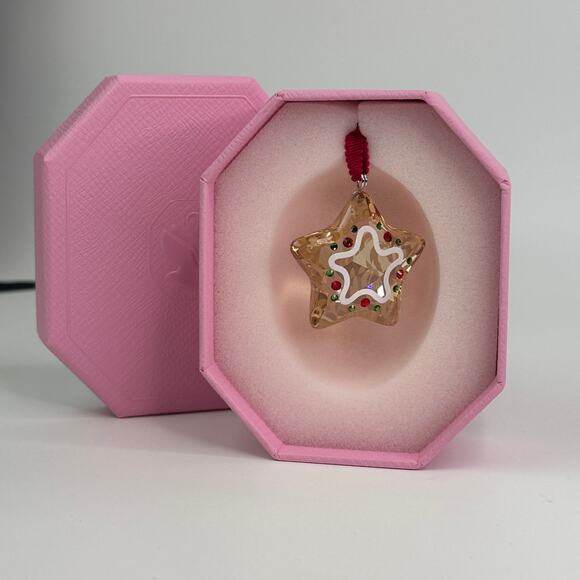 Swarovski Holiday Cheers Gingerbread Star Ornament Christmas - Picture 8 of 9